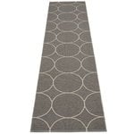 Plastic rugs, Boo rug 70 x 300 cm, charcoal - linen, Grey