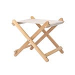 Patio chairs, BM5768 Deck chair footstool, teak - off-white, White