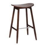 Bar stools & chairs, Icha bar stool, 65 cm, walnut stained beech, Brown