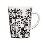 Cups & mugs, Taika mug 0,4 L, black, Black & white