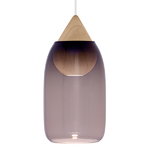 Liuku Drop pendant, violet glass shade Liuku Drop pendant, violet glass shade