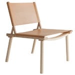 Armchairs & lounge chairs, December chair, ash - natural leather, Natural