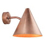 Tratten wall lamp, outdoor, copper