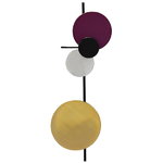 PLEASE WAIT to be SEATED Planet wall lamp, plum