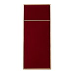 PLEASE WAIT to be SEATED Nouveau Pin board, small, brass - red
