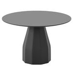 Tables de salle à manger, Table Burin, 120 cm, noir - noir laqué, Noir