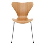 Dining chairs, Series 7 3107 chair, chrome - cherry veneer, Brown