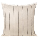 Calm cushion, 80 x 80 cm, camel - black
