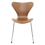 Dining chairs, Series 7 3107 chair, chrome - walnut veneer, Brown