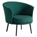 Armchairs & lounge chairs, Dorso lounge chair, black - Olavi 16, Green