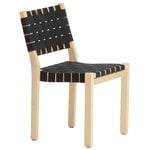 Aalto chair 611, birch - black webbing