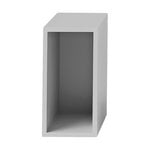 Shelving units, Stacked 2.0 shelf module w/ background, small, light grey, Gray