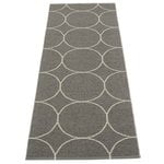Plastic rugs, Boo rug 70 x 200 cm, charcoal - linen, Grey