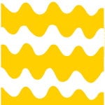 Tessuto Lokki, bianco - giallo Tessuto Lokki, bianco - giallo
