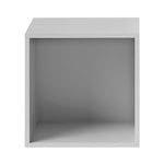 Shelving units, Stacked 2.0 shelf module w/ background, medium, light grey, Gray