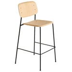 Bar stools & chairs, Soft Edge 90 bar chair, black - lacquered oak, Natural