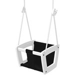 Lillagunga Toddler swing, white - black seat Lillagunga Toddler swing, white - black seat