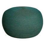 Circle footstool, large, round, dark green