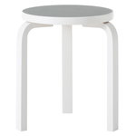 Aalto stool 60, stone white - ash linoleum Aalto stool 60, stone white - ash linoleum