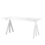 String Works height adjustable work desk, 140 cm, white String Works height adjustable work desk, 140 cm, white