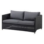 Utomhussoffor, Diamond 2-sitsig soffa, grafit - grå, Grå