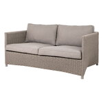 Outdoor sofas, Diamond 2-seater sofa, taupe, Gray
