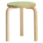 Aalto stool 60 ColoRing, green - yellow Aalto stool 60 ColoRing, green - yellow