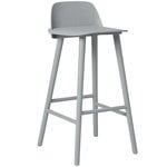 Nerd bar stool, high, grey, PU lacquer Nerd bar stool, high, grey, PU lacquer