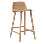 Nerd bar stool, low, oak, PU lacquer Nerd bar stool, low, oak, PU lacquer
