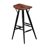 Pirkka bar stool, brown-black Pirkka bar stool, brown-black