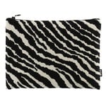 Toiletry & makeup bags, Zebra pouch, large, Black & white