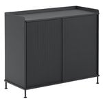 Sideboards & dressers, Enfold sideboard, 94,5 cm, high, black, Black