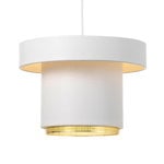 A201 pendant, white - brass A201 pendant, white - brass