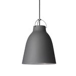 Lampada Caravaggio P2, grigio scuro opaco