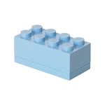 Gläser und Kisten, Lego Mini Box 8, hellblau, Hellblau