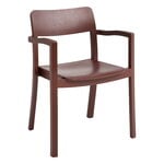 Ruokapöydän tuolit, Pastis käsinojallinen tuoli, tummanpunainen, Punainen