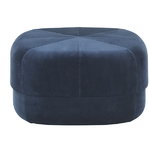 Circus pouf, large, dark blue velour Circus pouf, large, dark blue velour