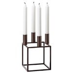 Candleholders, Kubus 4 candleholder, burnished copper, Copper