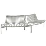 Outdoor benches, Palissade Park dining bench, out-out, set of 2, sky grey, Gray