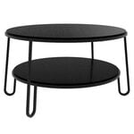 Coffee tables, Eugenie coffee table 90cm, black oak - black metal, Black