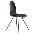 Dining chairs, Tongue chair, black veneer - black, Black