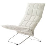Woodnotes K chair, narrow, chrome - stone/white