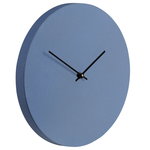Kiekko Suede wall clock, Neptunus blue - black Kiekko Suede wall clock, Neptunus blue - black
