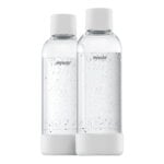 Water bottle 1 L, 2 pcs, white