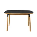 Form table 120 x 120 cm, black-oak Form table 120 x 120 cm, black-oak