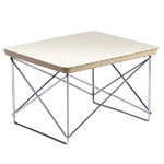 Side & end tables, Eames LTR Occasional table, white - chrome, White