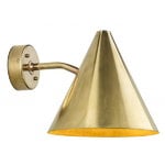 Örsjö Tratten wall lamp, outdoor, brass