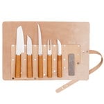 Kitchen knives, Cabin Chef knife set, Brown