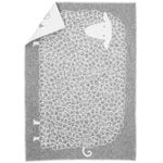 Filtar, Kili filt 90 x 130 cm, grå - vit, Grå