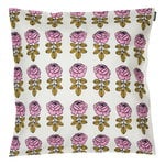 Vihkiruusu cushion cover 45 x 45 cm, off white - pink - dark blu Vihkiruusu cushion cover 45 x 45 cm, off white - pink - dark blu